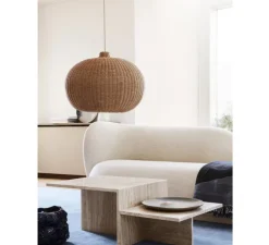 Abat-jour, Belly, naturel, L54cm, H40cm - Ferm Living
