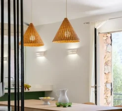 Abat-jour, Dou, naturel, Ø45cm, H37cm - Ferm Living