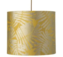 Abat-jour, Fern leaves wild, jaune, Ø35cm, H30cm - Ebb and Flow