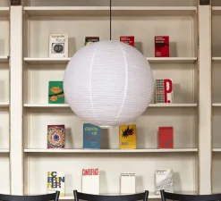 Abat-jour, Paper shade, Blanc, Ø80cm, H76cm - HAY