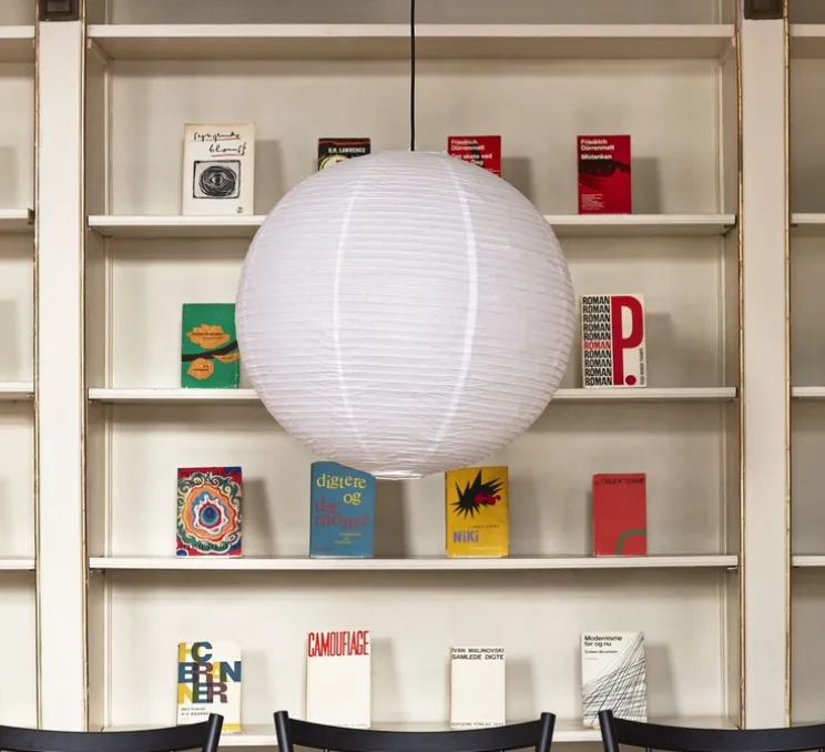 Abat-jour, Paper shade, Blanc, Ø80cm, H76cm - HAY