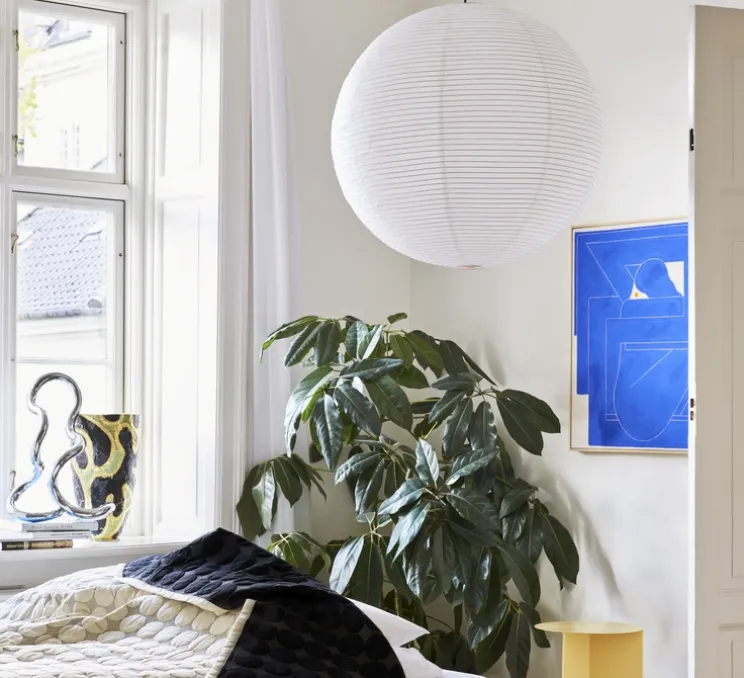 Abat-jour, Paper shade, Blanc, Ø80cm, H76cm - HAY