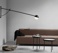 Applique à bras, Balancer, noir mat, H46,5cm, L102 à 158cm - Northern Lighting