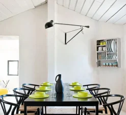 Applique à bras, orientable, 265, noir, L280cm, H35cm - Flos