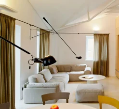 Applique à bras, orientable, 265, noir, L280cm, H35cm - Flos