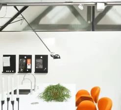 Applique à bras, orientable, 265, noir, L280cm, H35cm - Flos