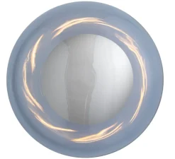 Applique - Plafonnier, Horizon 29, Bleu profond, argent, Ø29cm, H20,5cm - Ebb and Flow