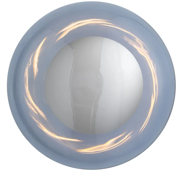 Applique - Plafonnier, Horizon 29, Bleu profond, argent, Ø29cm, H20,5cm - Ebb and Flow