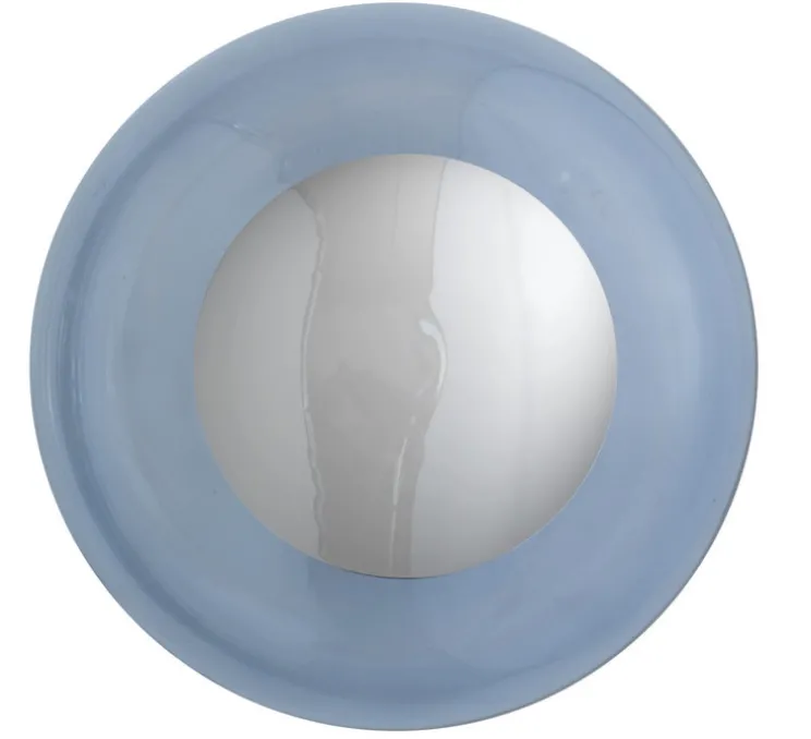 Applique - Plafonnier, Horizon 29, Bleu profond, argent, Ø29cm, H20,5cm - Ebb and Flow