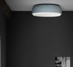 Applique , Plafonnier, Over Me, bleu poussiéreux, IP44, Ø40cm, H14cm - Northern