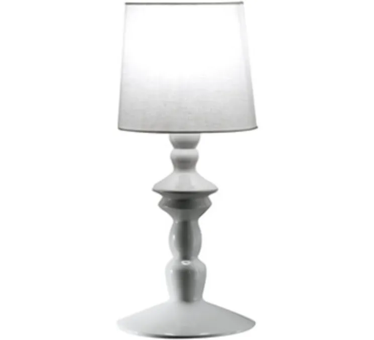 Applique, Ali e Baba, céramique et lin blanc, H60cm, L28cm, P17cm - Karman