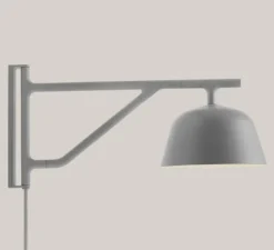 Applique, Ambit, gris, Ø16.7cm, H19.5cm -2700k-Muuto