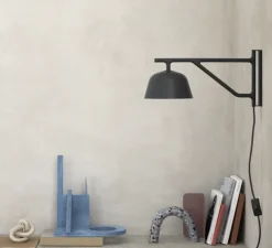 Applique, Ambit, noir, Ø16.7cm, H19.5cm -2700k-Muuto