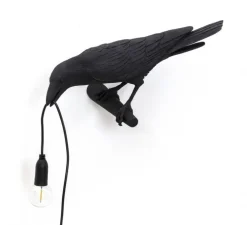 Applique, Bird Lamp Looking Left Indoor, noir, L32,8cm, H14,5cm - Seletti