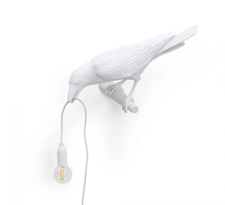 Applique, Bird Lamp Looking Left Indoor, blanc, L32,8cm, H14,5cm - Seletti