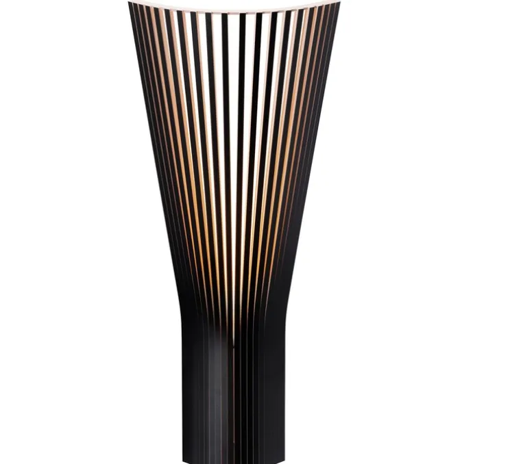 Applique d'angle, Secto 4236, noir, sans câble, Ø26cm, H60cm - Secto Design