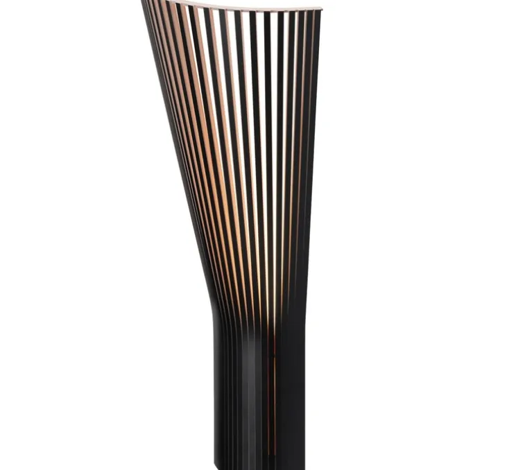 Applique d'angle, Secto 4236, noir, sans câble, Ø26cm, H60cm - Secto Design