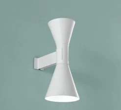 Applique, De Marseille Mini, réédition Le Corbusier, blanc chaux, L12cm, H27cm - Nemo Lighting