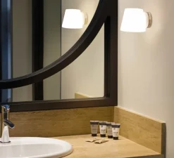 Applique de salle de bain, Bianca, chrome, IP44,L12,3cm, H11cm - FARO