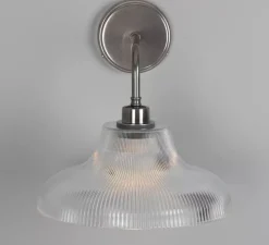 Applique de salle de bain, Mono, argent antique, IP65, Ø30cm, H35cm - Mullan Lighting