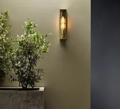 Applique de salle de bain, Harvard, bronze, IP44, Ø8cm, H35cm - Astro