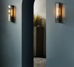 Applique de salle de bain, Harvard, bronze, IP44, Ø8cm, H35cm - Astro