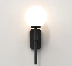 Applique de salle de bain, Tacoma Single, noir mat, IP44, L7cm, H27cm - Astro Lighting