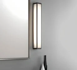 Applique de salle de bain, Mashiko Wall 600, bronze, IP44, LED, 3000K, 899 lm, Ø8cm, H60cm - Astro