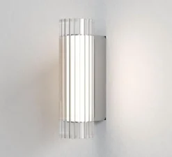 Applique de salle de bain, io 265, chrome, verre, IP44,L8cm, H26,5cm - ASTRO