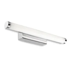 Applique de salle de bain, Toilet Slim, chrome, IP44, LED, 3000k, 880 lm, L33,2cm, H6cm - LEDs C4