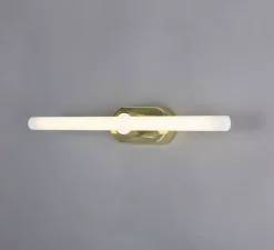 Applique de salle de bain, Valencia Single, laiton poli, L16cm, H8,5cm - Mullan Lighting