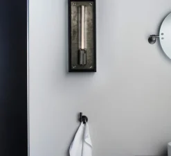 Applique de salle de bain, Caged wet, large, métal noir, IP44, L18cm, H48,8cm - Buster & Punch