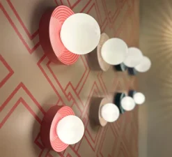 Applique de salle de bain, Alicia Petite, taupe, IP44, L16cm, H16cm-Elements lighting