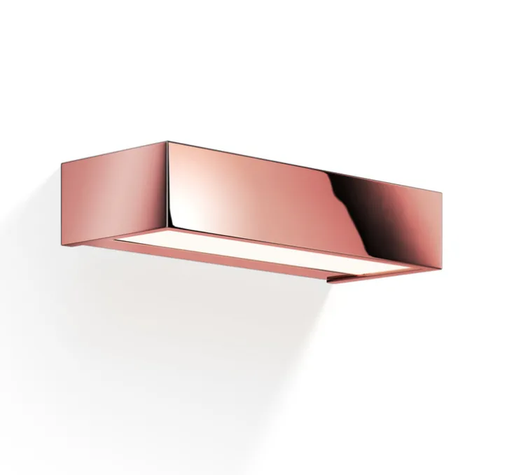 Applique de salle de bain, Box 25 N, or rose, IP44, LED, dim, 2700K, 2646 lm, L25cm, H5cm - Decor Walther