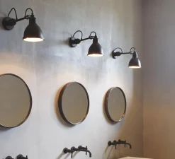 Applique de salle de bain, Lampe Gras N°304 Bathroom CLI, noir et noir, L14,6cm, H15cm - DCW