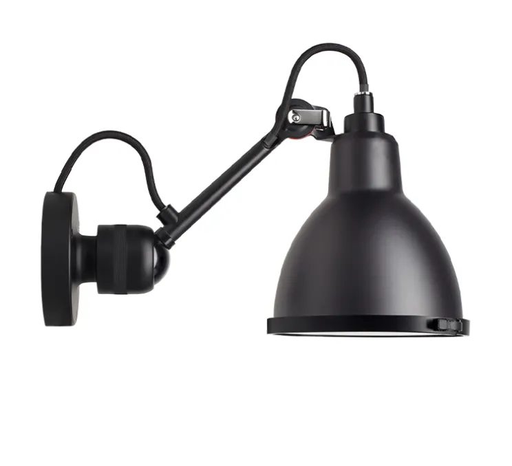 Applique de salle de bain, Lampe Gras N°304 Bathroom CLI, noir et noir, L14,6cm, H15cm - DCW