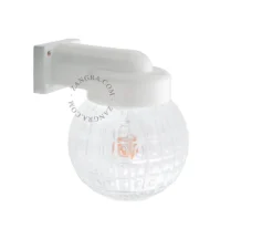 Applique de salle de bain, Light.o.004, blanc, verre opalin Glass 031, IP54, L15cm, P18cm- Zangra