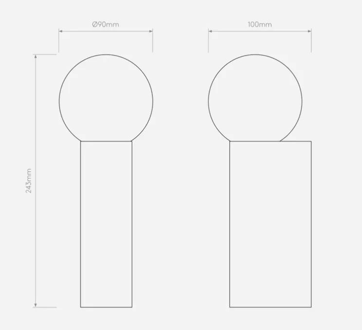 Applique de salle de bain, Ortona Single, chrome poli, IP44, L9cm, H24,3cm - Astro