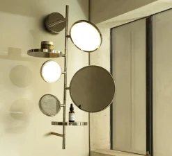 Applique de salle de bain, Tell Me Stories, argent, IP44, LED, dim, 2700K, 1200 lm, Ø41cm, H77,6cm - DCW éditions Paris