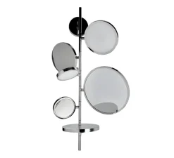 Applique de salle de bain, Tell Me Stories, argent, IP44, LED, dim, 2700K, 1200 lm, Ø41cm, H77,6cm - DCW éditions Paris