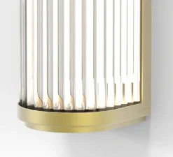 Applique de salle de bain, Versailles 600, or mat, IP44, LED, 3000K, 1078lm, Ø8cm, H61cm - Astro