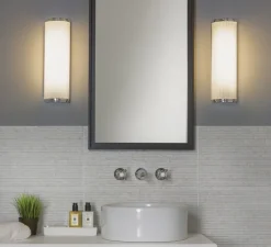 Applique de salle de bain, Monza Classic 250, chrome poli, IP44, L12,5cm, H25cm - Astro