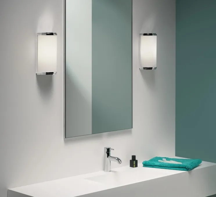Applique de salle de bain, Monza Classic 250, chrome poli, IP44, L12,5cm, H25cm - Astro