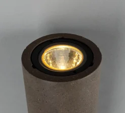 Applique de salle de bain, Pudong, bronze, IP65, , 3000K, 950 lm, L9cm, H26cm - Mullan Lighting