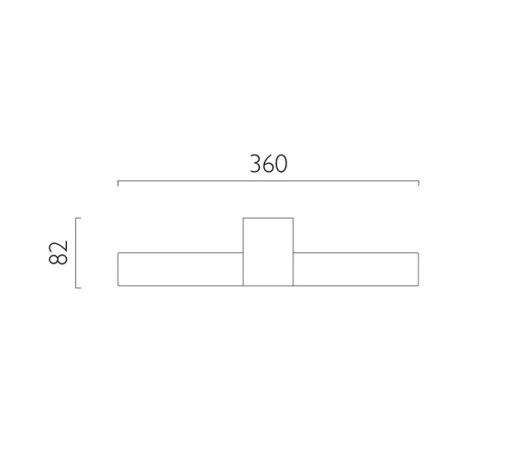 Applique de salle de bain, Padova, chrome poli, IP44, L14,5cm, H30,1cm - Astro