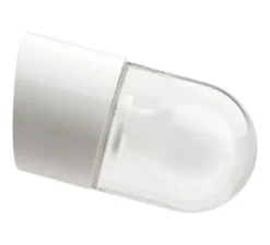 Applique de salle de bain, Oblique, blanc, IP54, Ø5,5cm, H8,5cm - Zangra