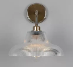 Applique de salle de bain, Mono, laiton antique, IP65, Ø30cm, H35cm - Mullan Lighting