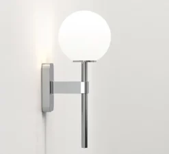 Applique de salle de bain, Tacoma Single, chrome poli, IP44, L7cm, H27cm - Astro Lighting