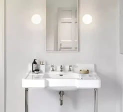 Applique de salle de bain, Zeppo, blanc, chrome, IP44, L15cm, H15cm - Astro