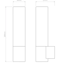 Applique de salle de bain, Bari, or mat, IP44, L4cm, H20cm - Astro Lighting